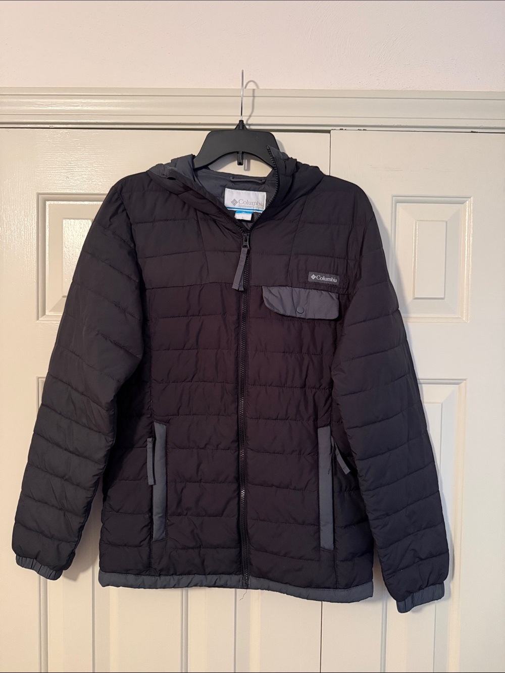 Columbia Black Men’s Hooded Quilted Puffer Jacket